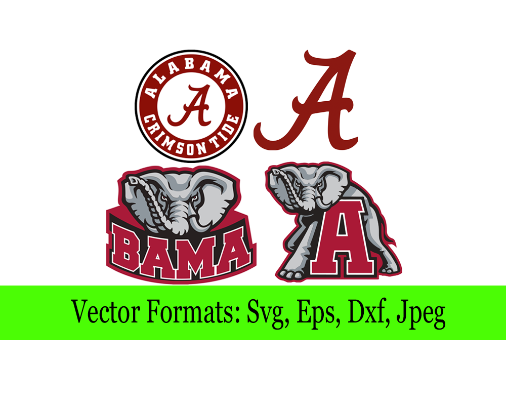 Download Alabama Crimson Tide Logos Svg File Vector Design Svg Embroidery