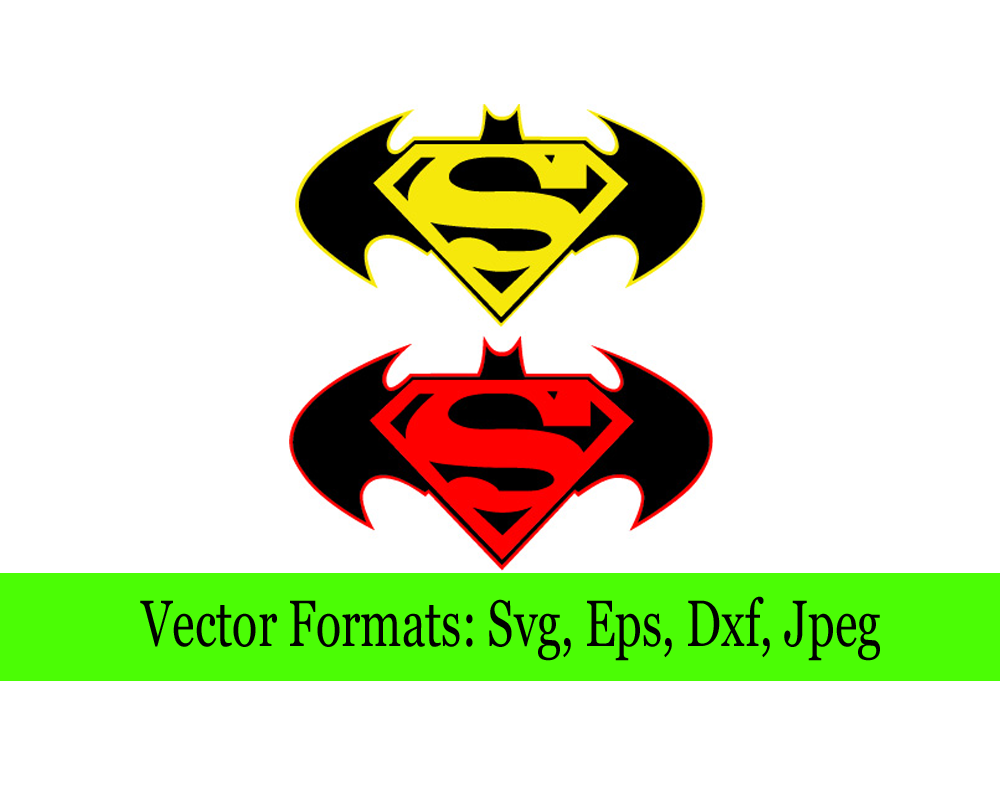 Batman VS Superman Logo SVG File – Vector Design in, Svg, Eps, Dxf, and  Jpeg Format for Cricut and Silhouette, Digital download – SVG Shop