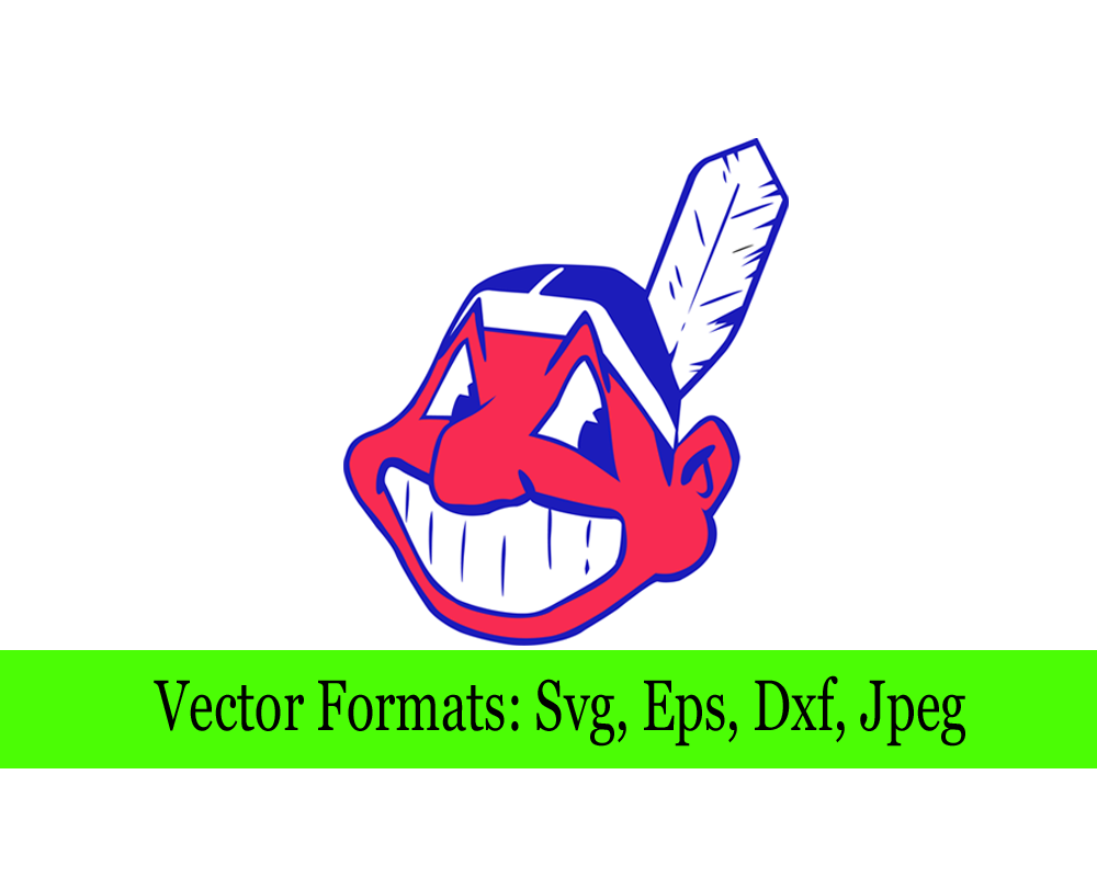 Cleveland Indians SVG File – Vector Design in, Svg, Eps, Dxf, and