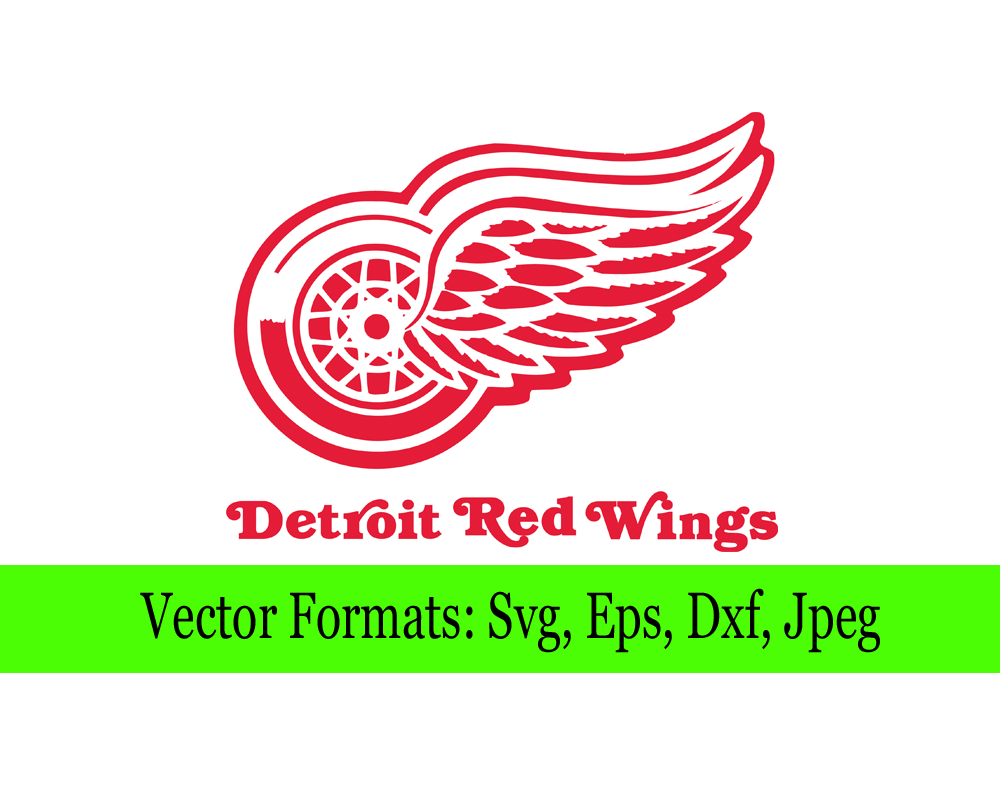 Detroit Red Wings Svg File Vector Design In Svg Eps Dxf And Jpeg Format For Cricut And