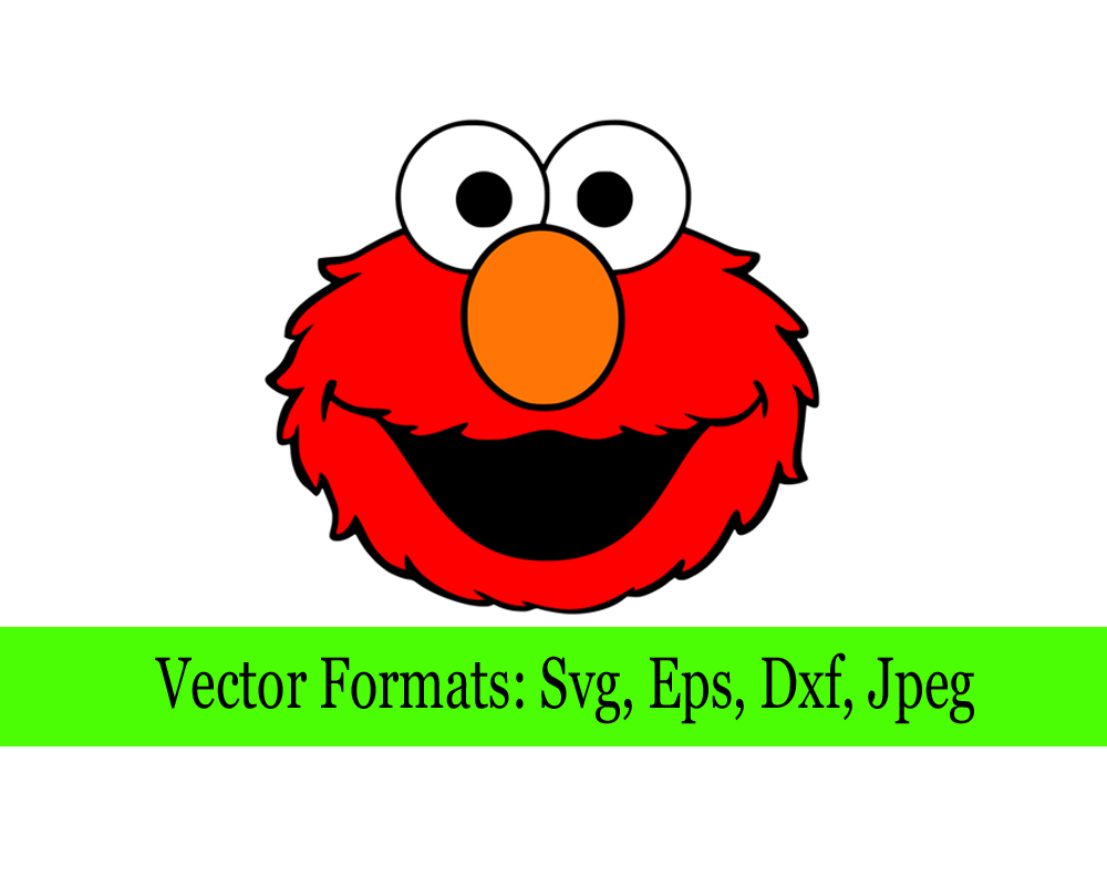 Download Elmo Head Svg File Vector Design Svg Embroidery