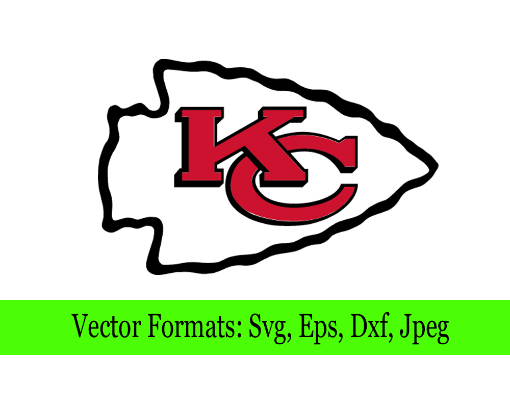Kansas City Chiefs SVG DXF Logo Silhouette Studio Transfer Iron