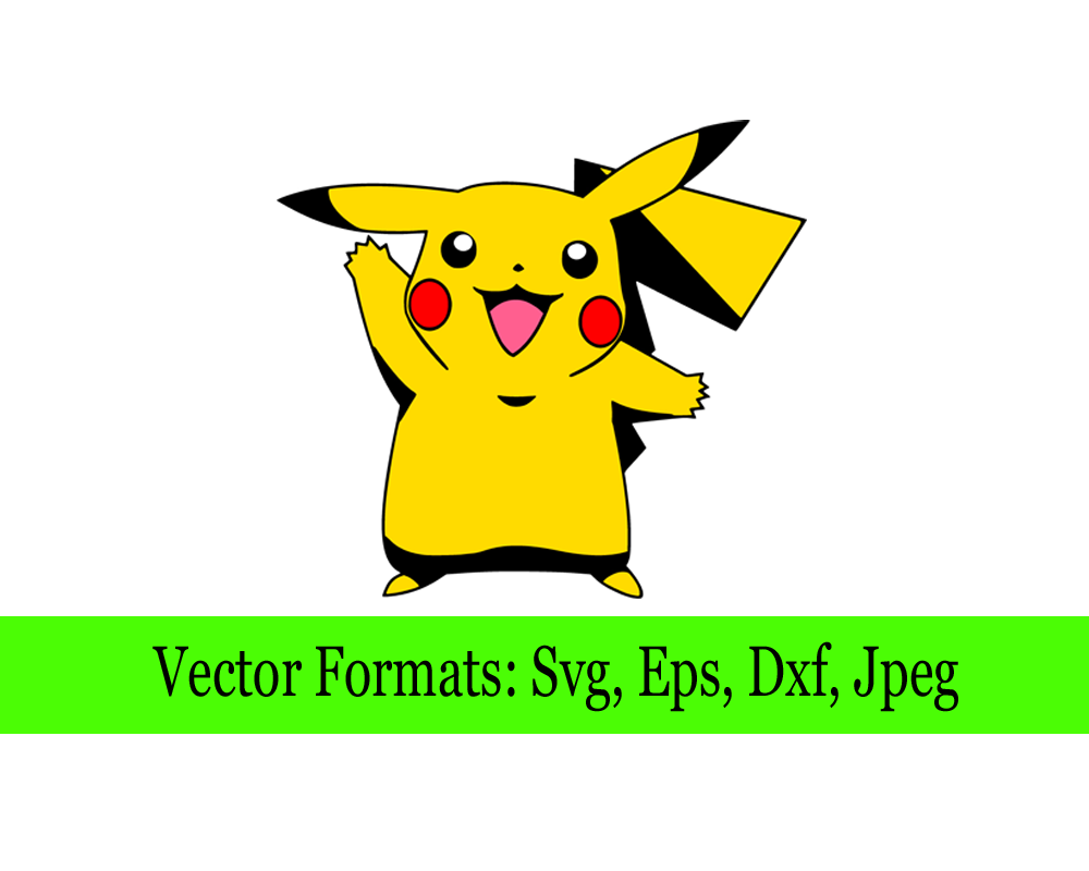 Pikachu Svg File Vector Design Svg Embroidery