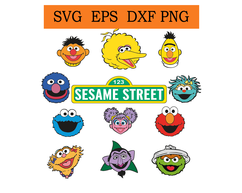 Animal Sesame Street SVG