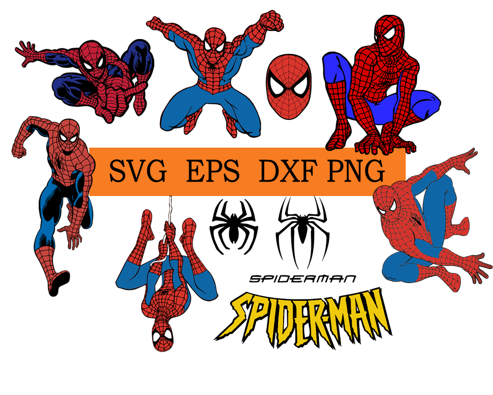 Spiderman Svg Spiderman Cutfiles Dxf Eps And Png Cutfiles Spiderman
