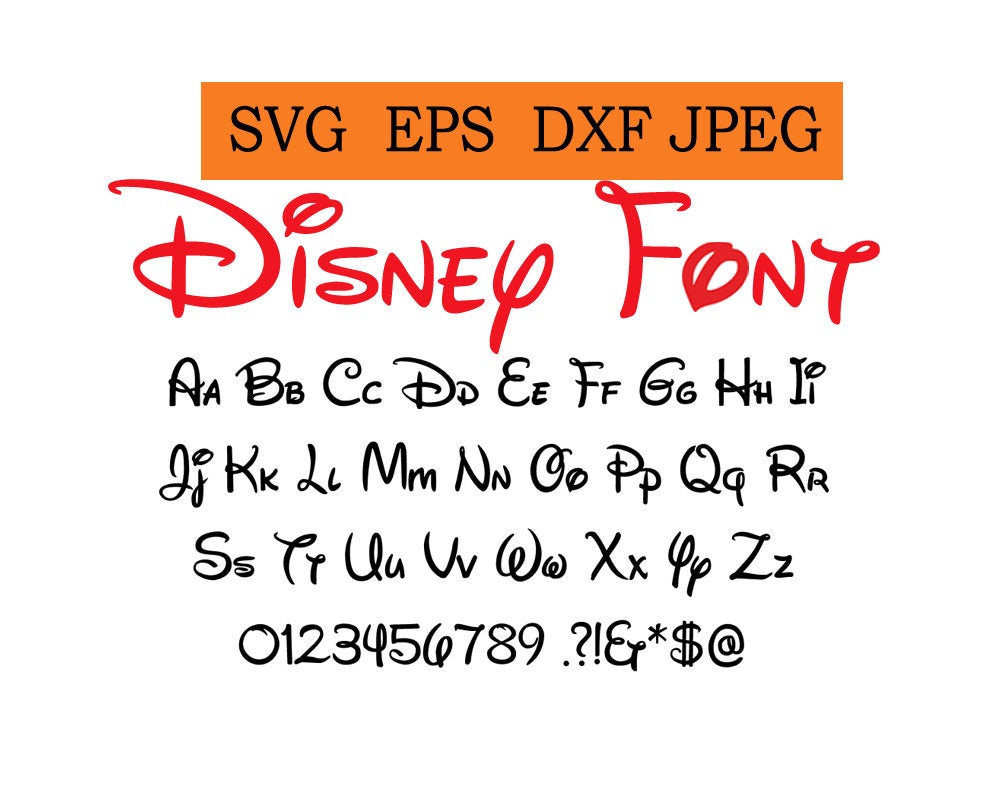walt-disney-font-svg-eps-dxf-jpg-files-digital-letters-svg-files
