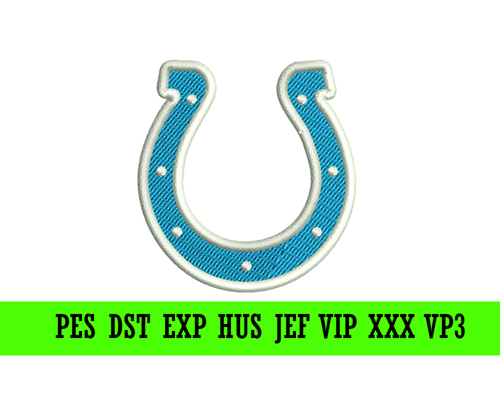 Indianapolis Colts Logo 2 Embroidery Design - Emblanka